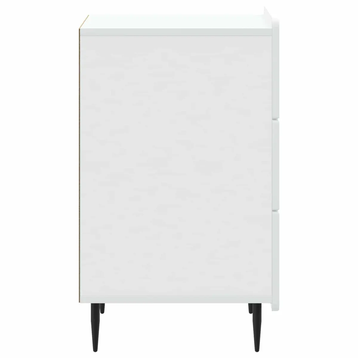 Bedside Table Engineered Wood 43 x 41 x 68 cm White