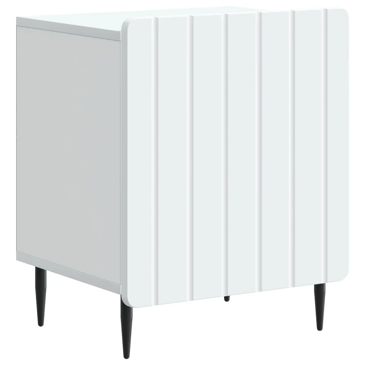 Bedside Cabinet Engineered Wood 43 x 34.5 x 52 cm White