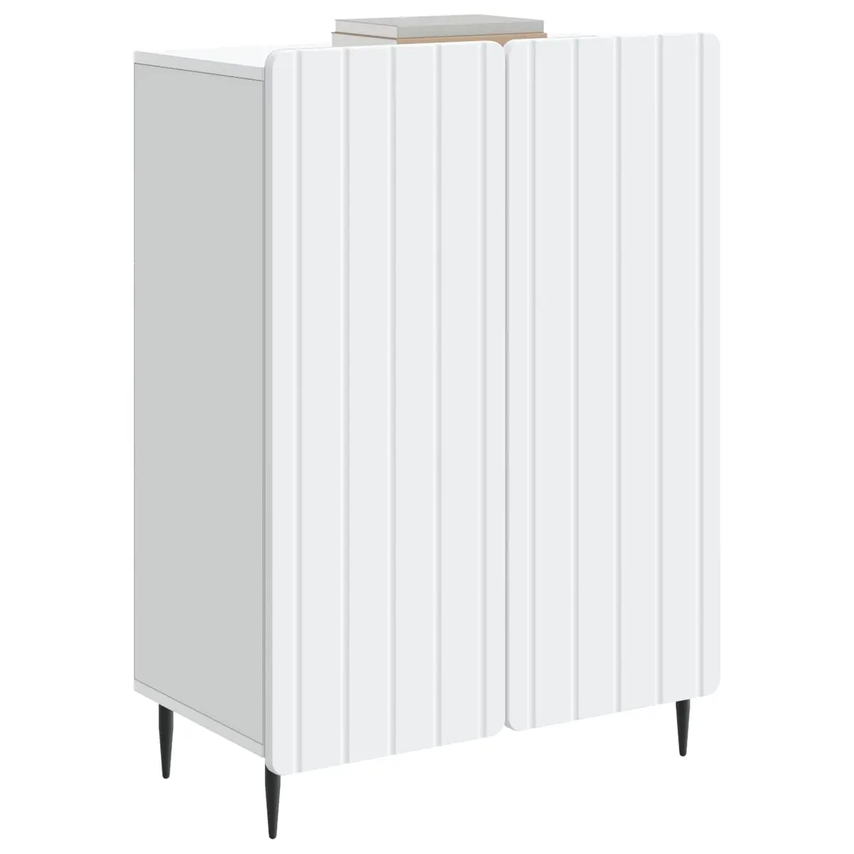 White Sideboard with Durable Build 66 x 34.5 x 92 cm