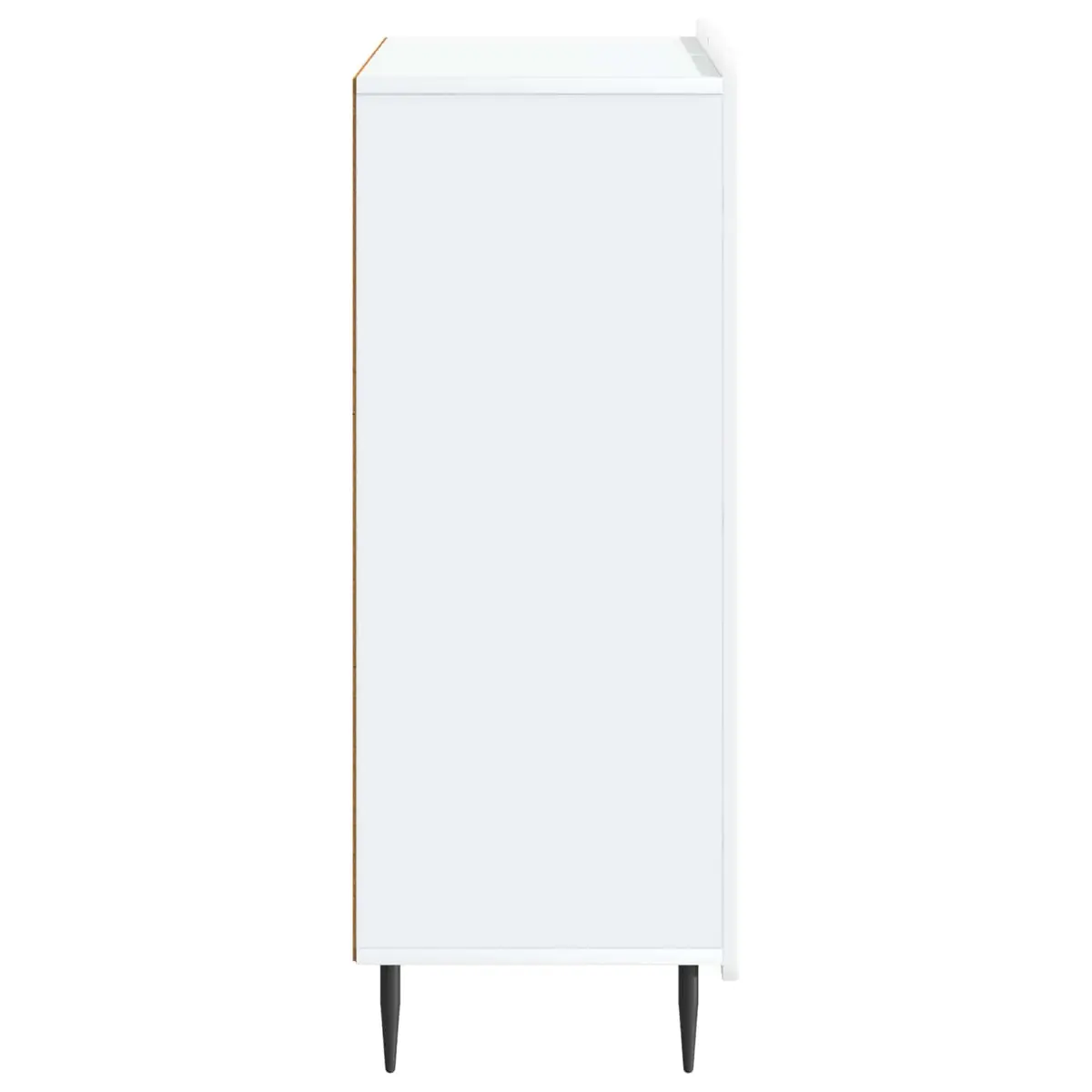 White Sideboard with Durable Build 66 x 34.5 x 92 cm