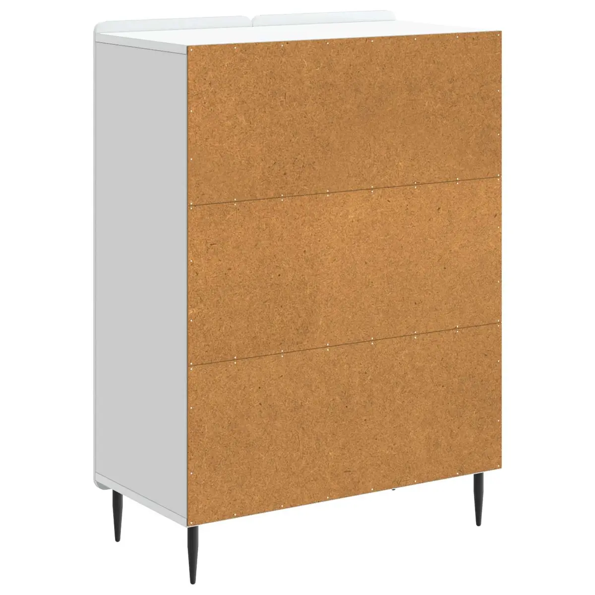 White Sideboard with Durable Build 66 x 34.5 x 92 cm