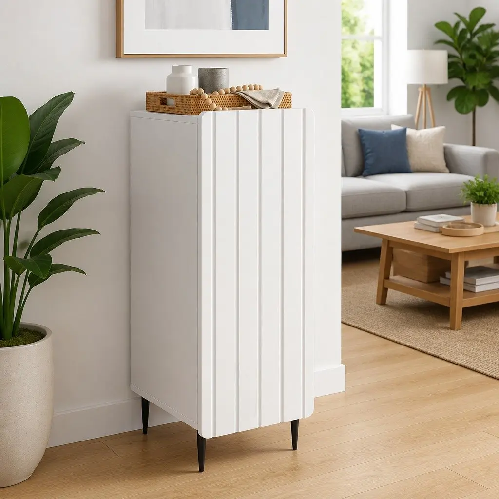 Sideboard Engineered Wood 34.5 x 33 x 92 cm White