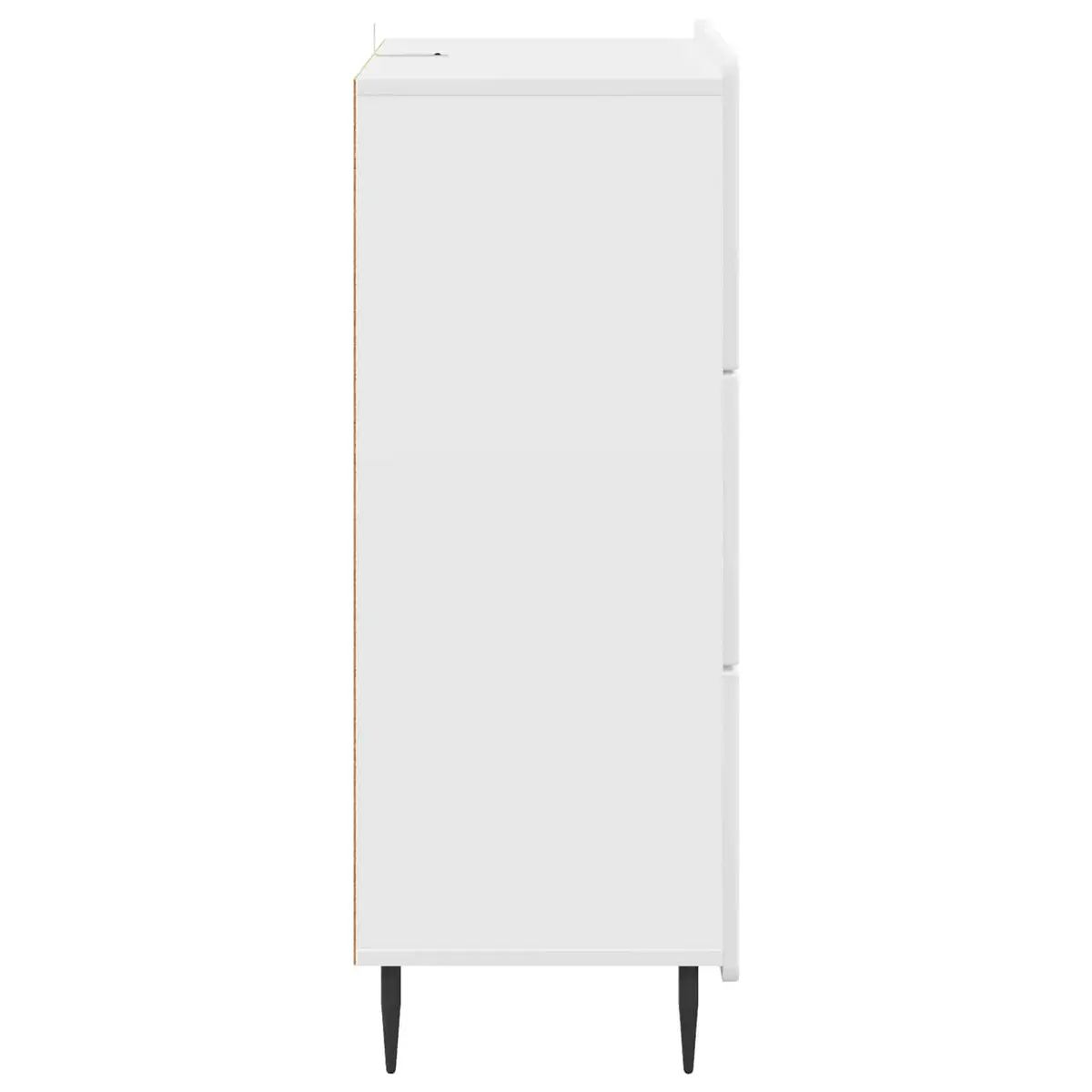 Drawer Cabinet White Storage Unit Modern Design Engineered Wood Furniture