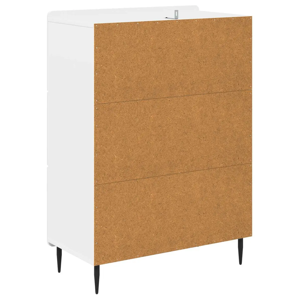 Drawer Cabinet White Storage Unit Modern Design Engineered Wood Furniture