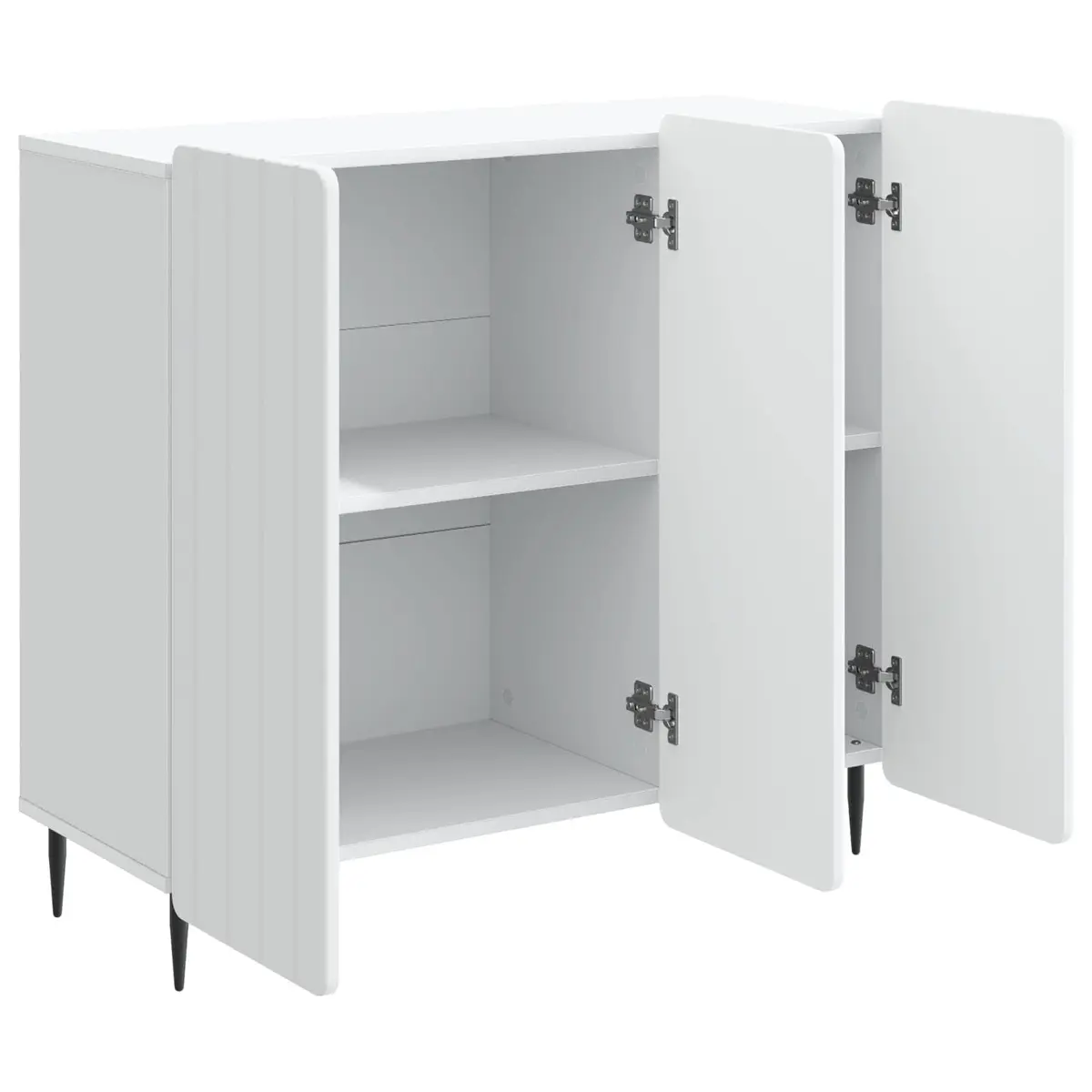 White Sideboard Modern Storage Cabinet Living Room Dining Furniture 89x34.5x82cm