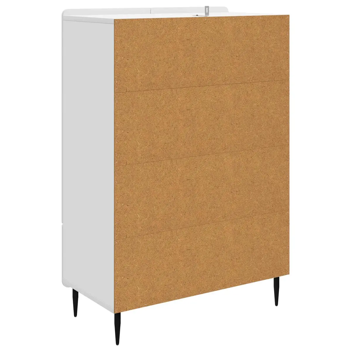 White Sideboard Storage Cabinet 66x34.5x97cm