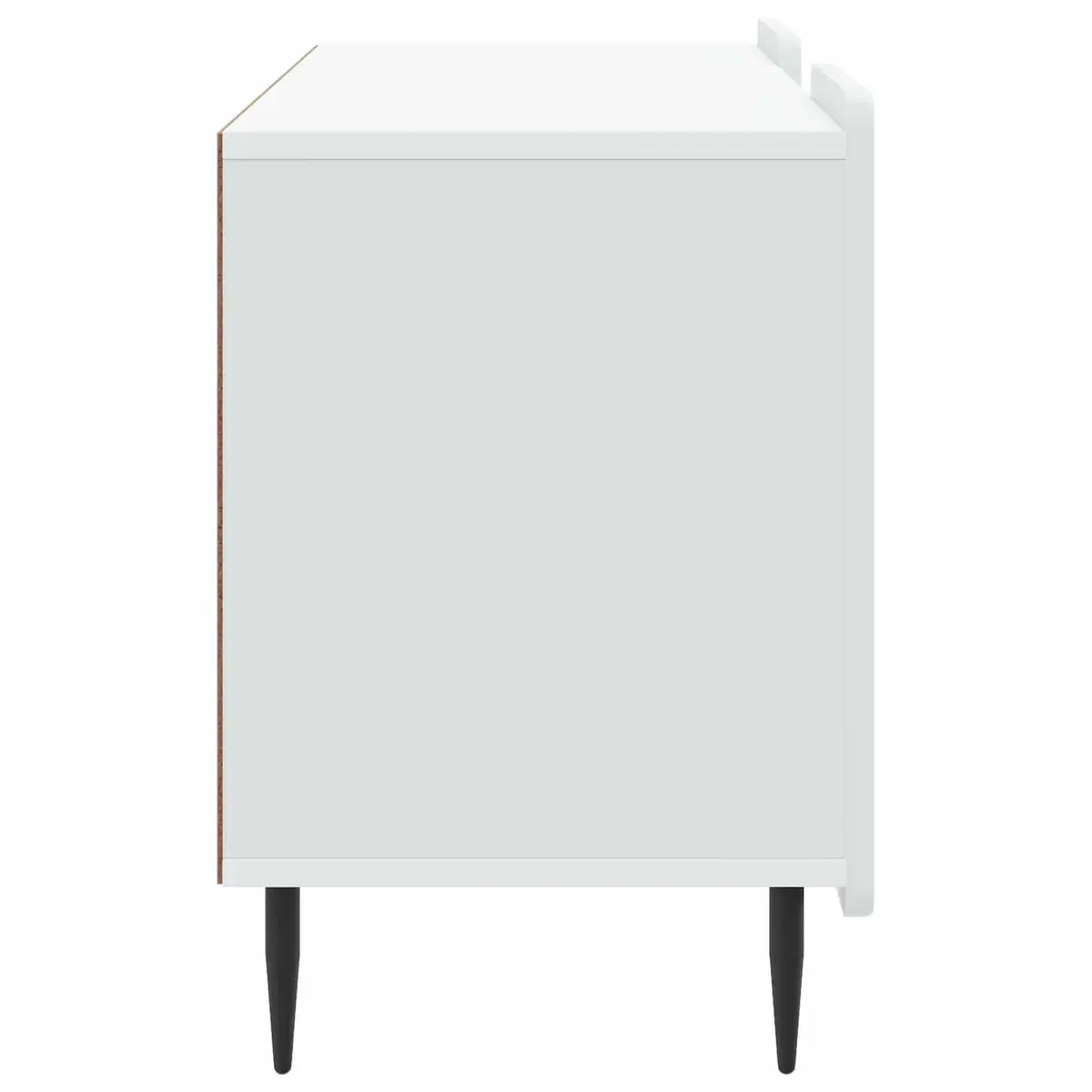White TV Cabinet with Durable Engineered Wood