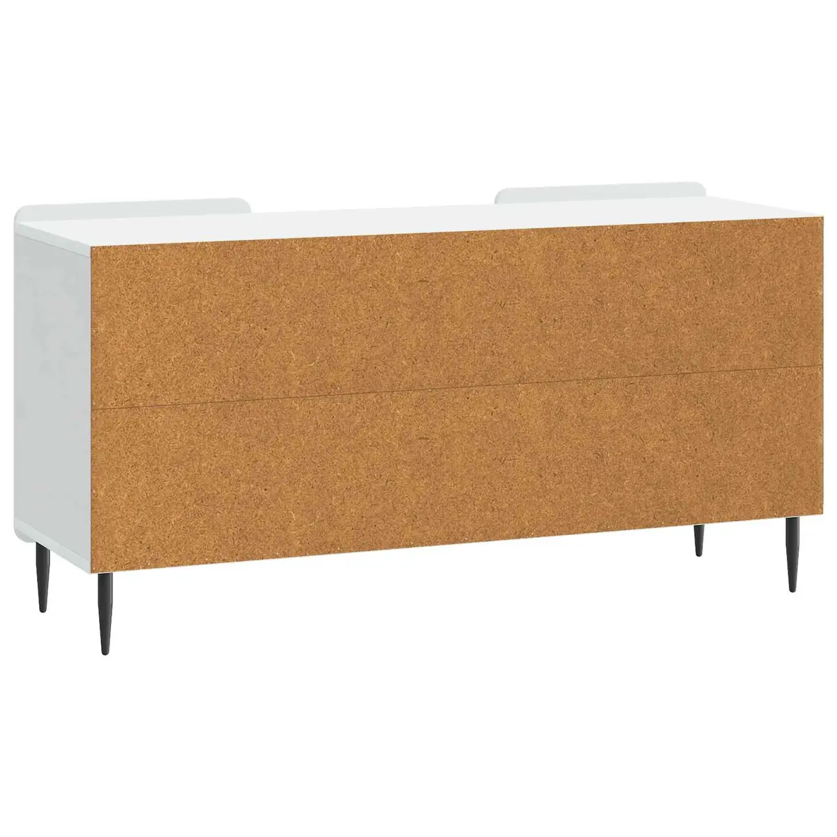 White TV Cabinet with Durable Engineered Wood