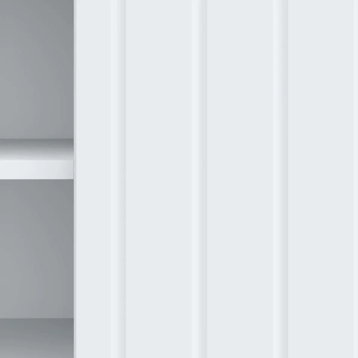 White TV Cabinet with Durable Engineered Wood