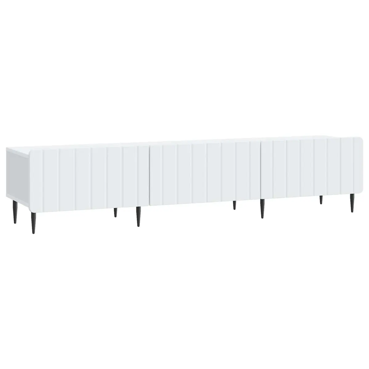 TV Cabinet with Drawer White Modern Living Room Storage Unit Engineered Wood