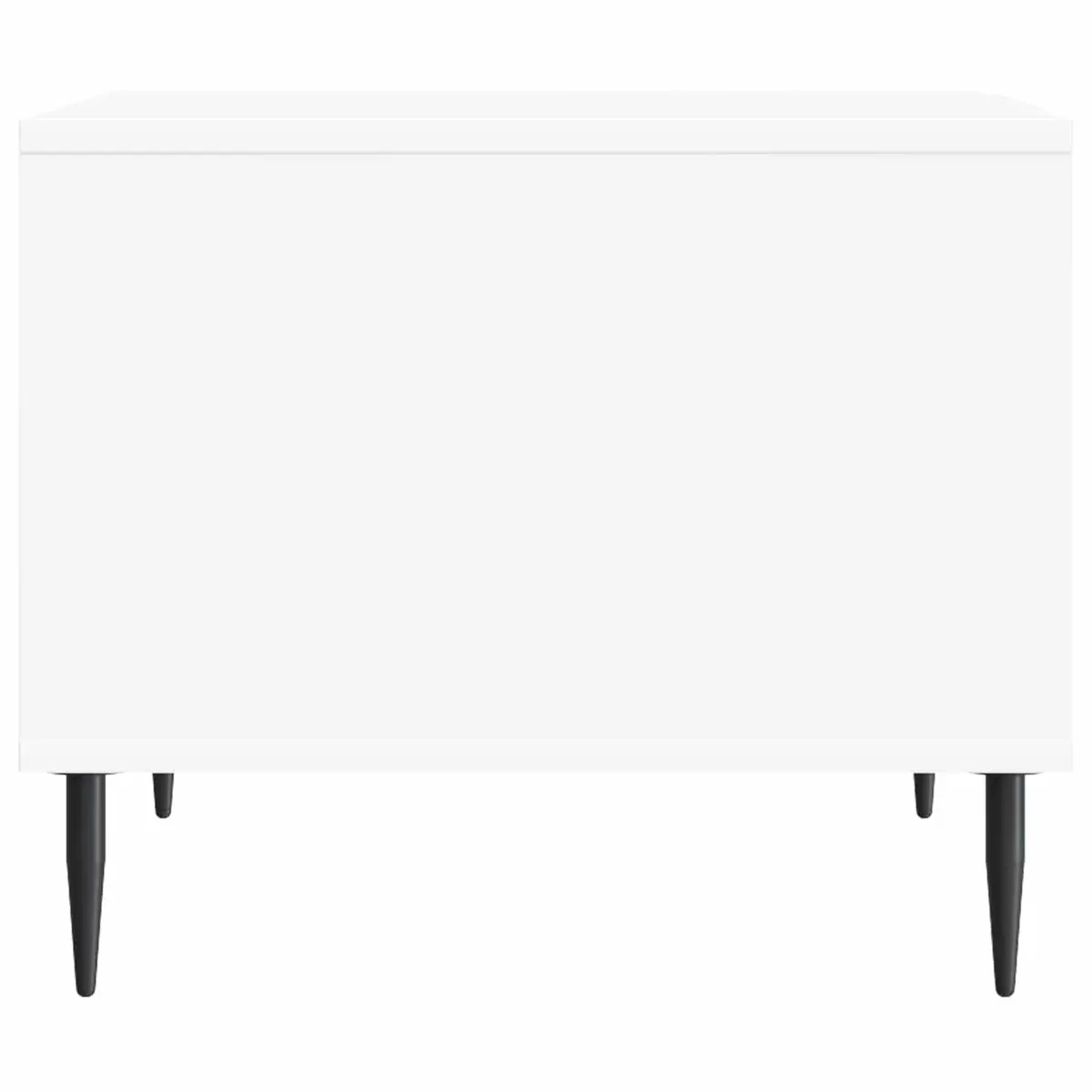 White Rectangular Coffee Table with Storage
