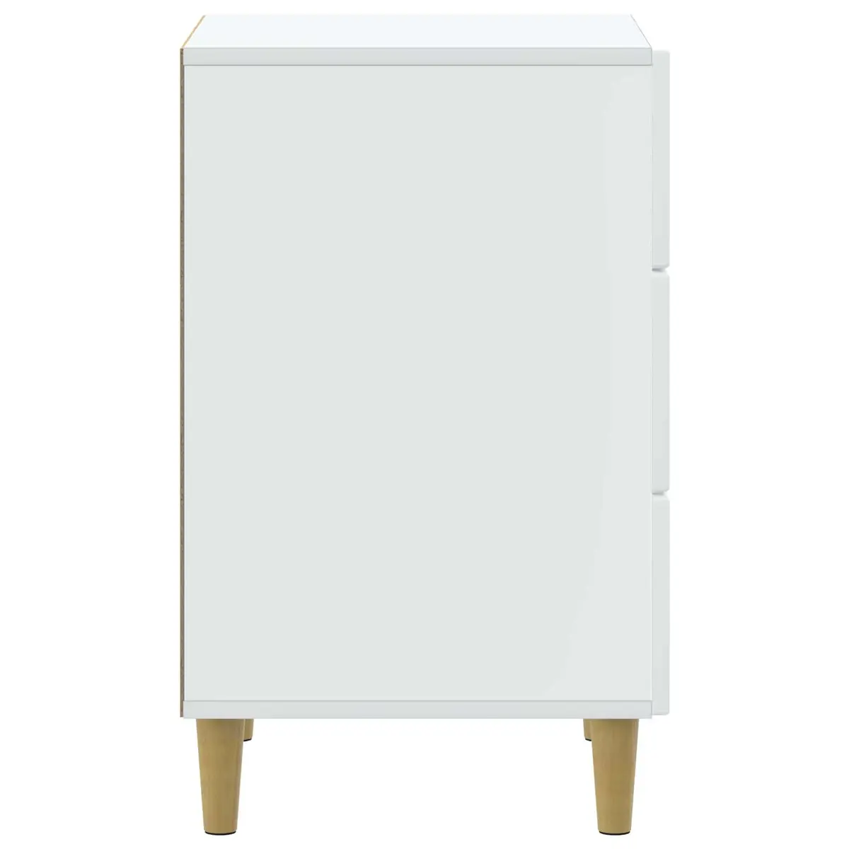 Bedside Cabinet White Bedroom Nightstand Side Table with Drawer Storage Unit