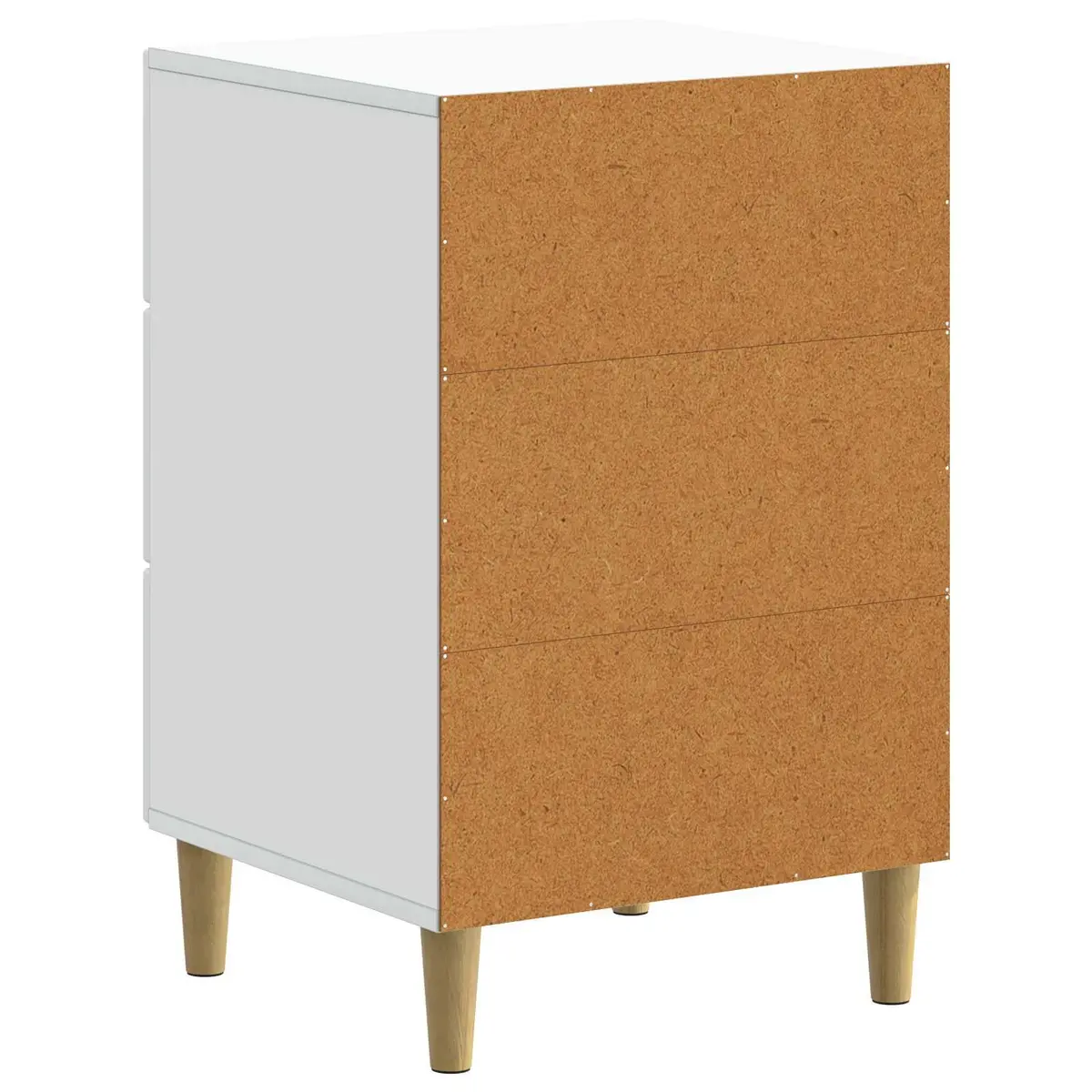 Bedside Cabinet White Bedroom Nightstand Side Table with Drawer Storage Unit