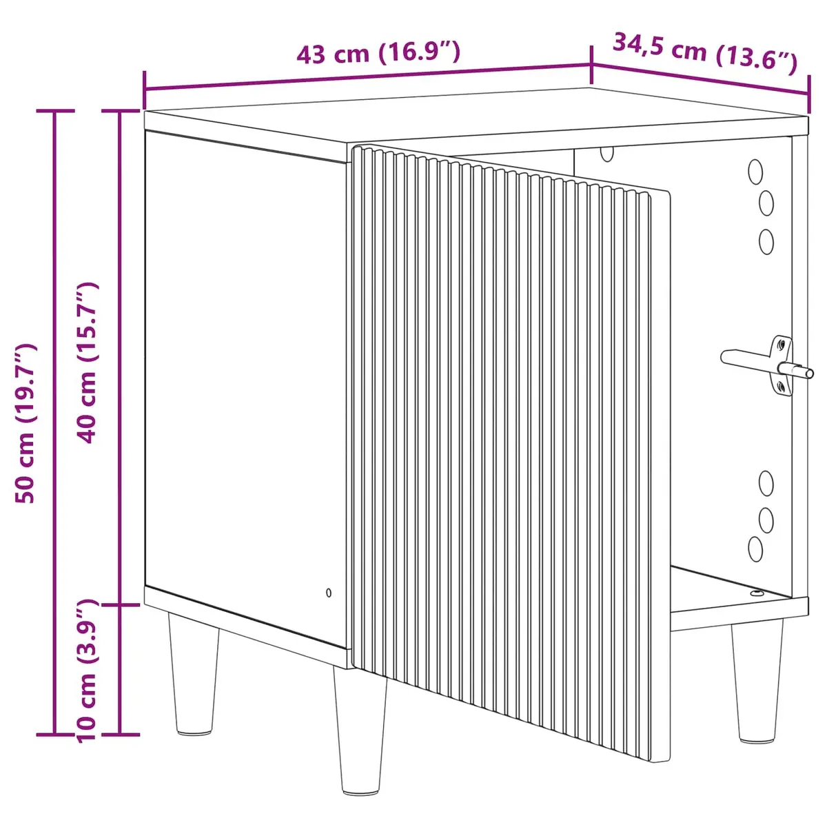 White Bedside Cabinet for Modern Bedrooms