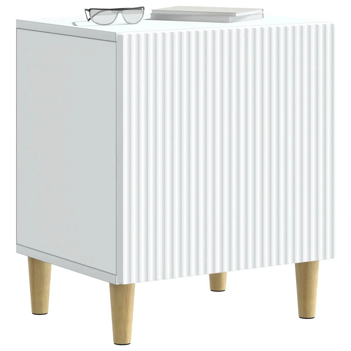 White Bedside Cabinet for Modern Bedrooms