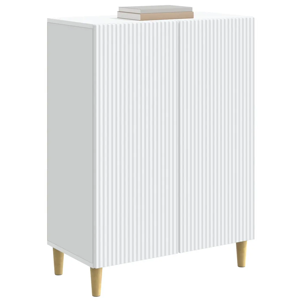 White Sideboard Storage Cabinet 66x34.5x90cm