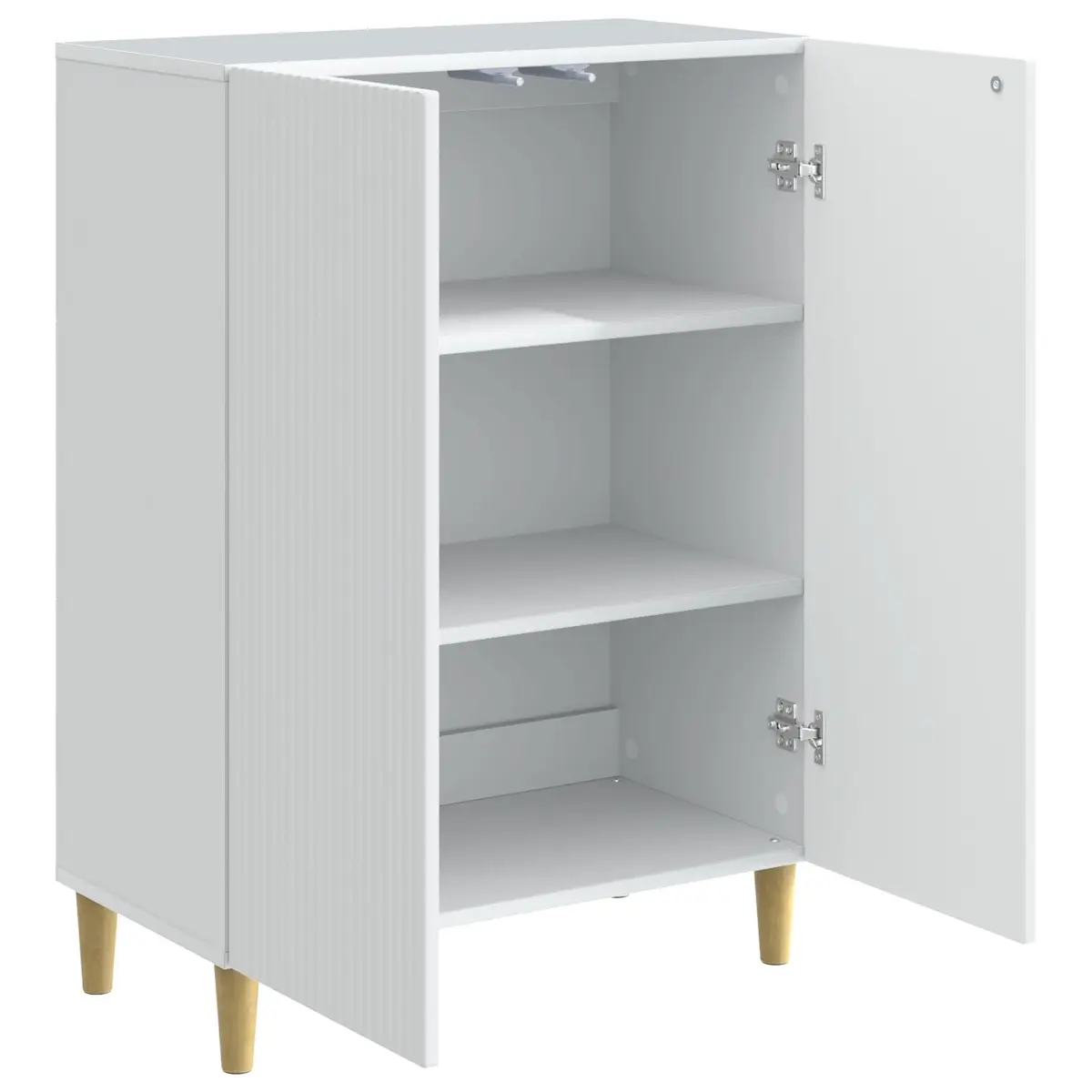 White Sideboard Storage Cabinet 66x34.5x90cm