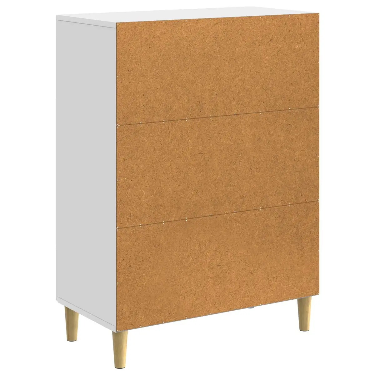 White Sideboard Storage Cabinet 66x34.5x90cm