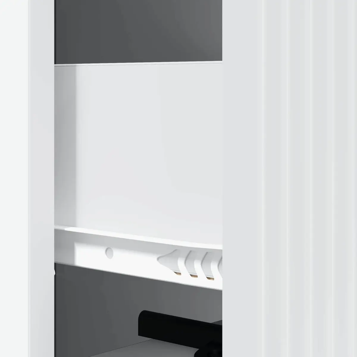 White Drawer Cabinet with Durable Build
