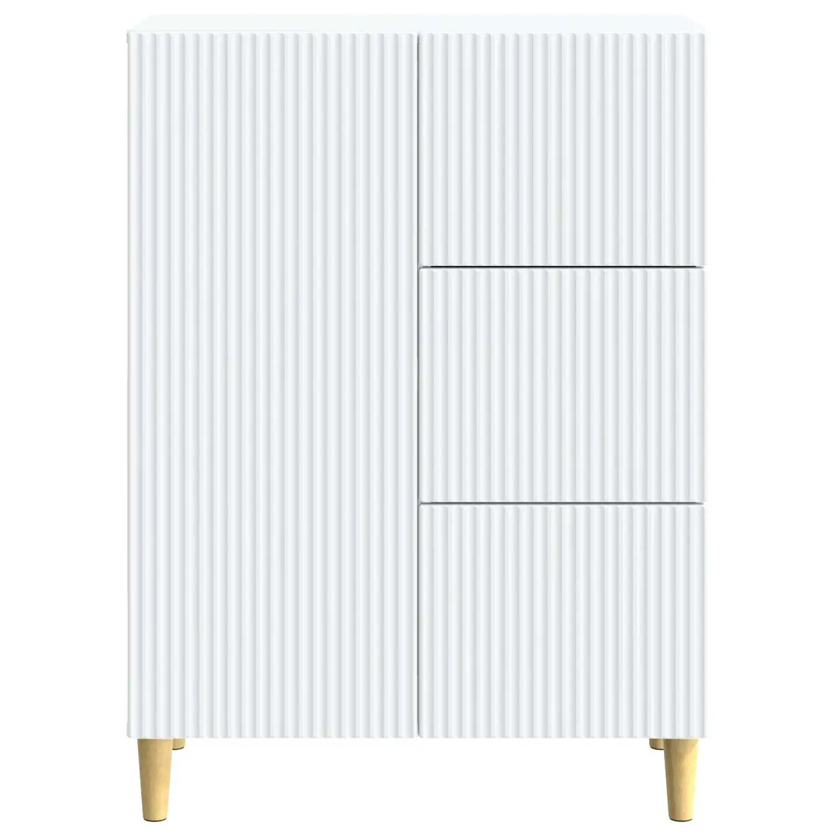 White Vintage-Inspired Sideboard with Storage