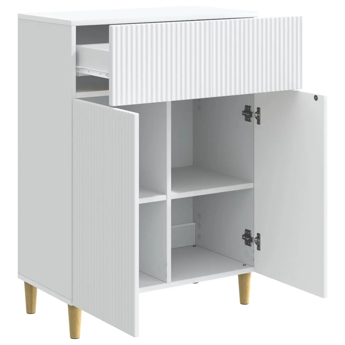 Sideboard Engineered Wood 66x34.5x90cm White