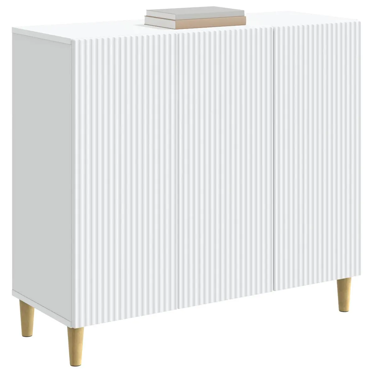 Sideboard Engineered Wood 89 x 34.5 x 80 cm White