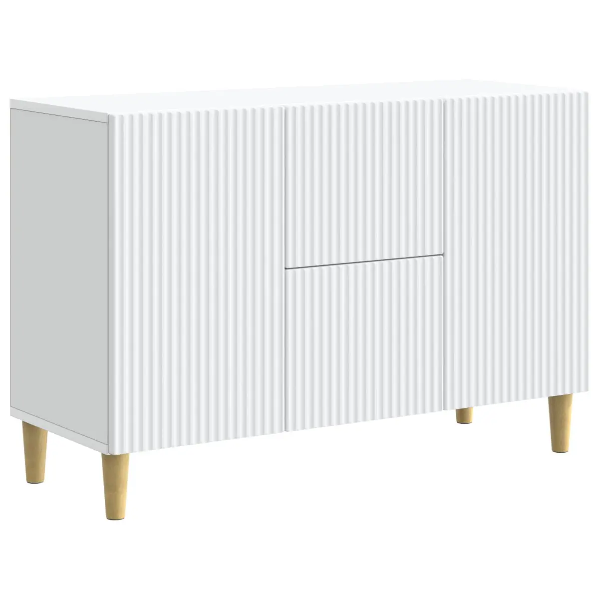White Sideboard with Vintage Charm 89x34.5x60cm