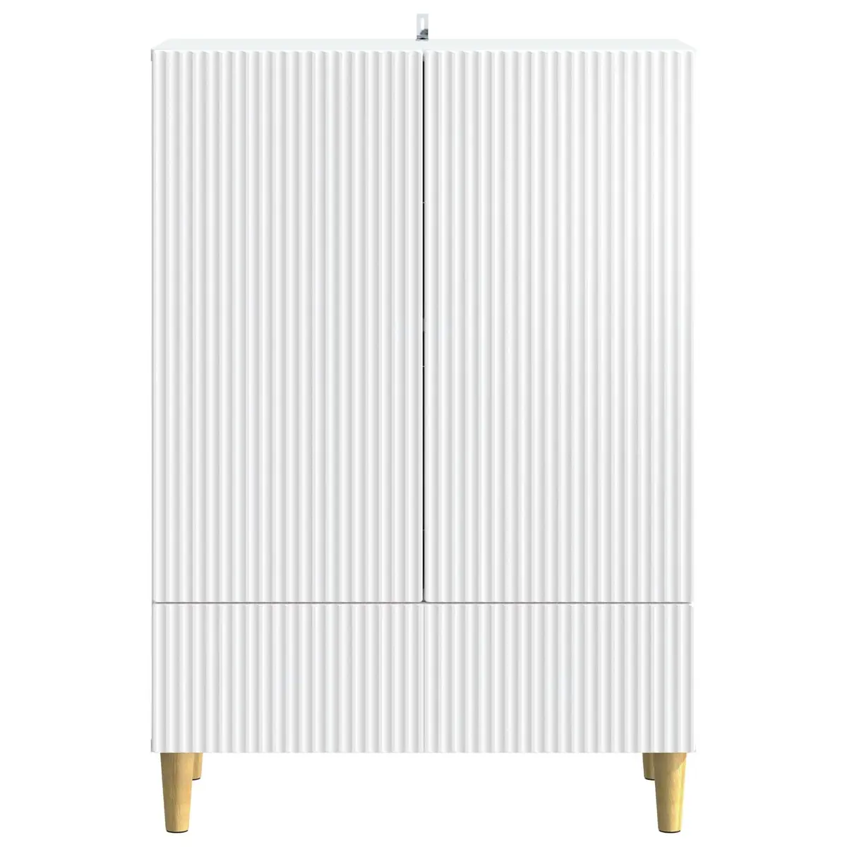 White Sideboard Cabinet Storage Buffet Engineered Wood Dining Room Lounge