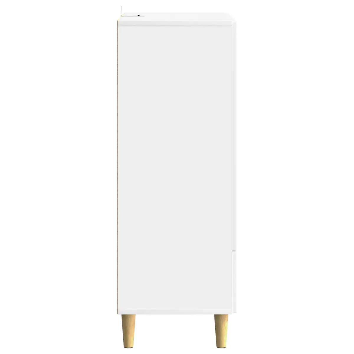White Sideboard Cabinet Storage Buffet Engineered Wood Dining Room Lounge