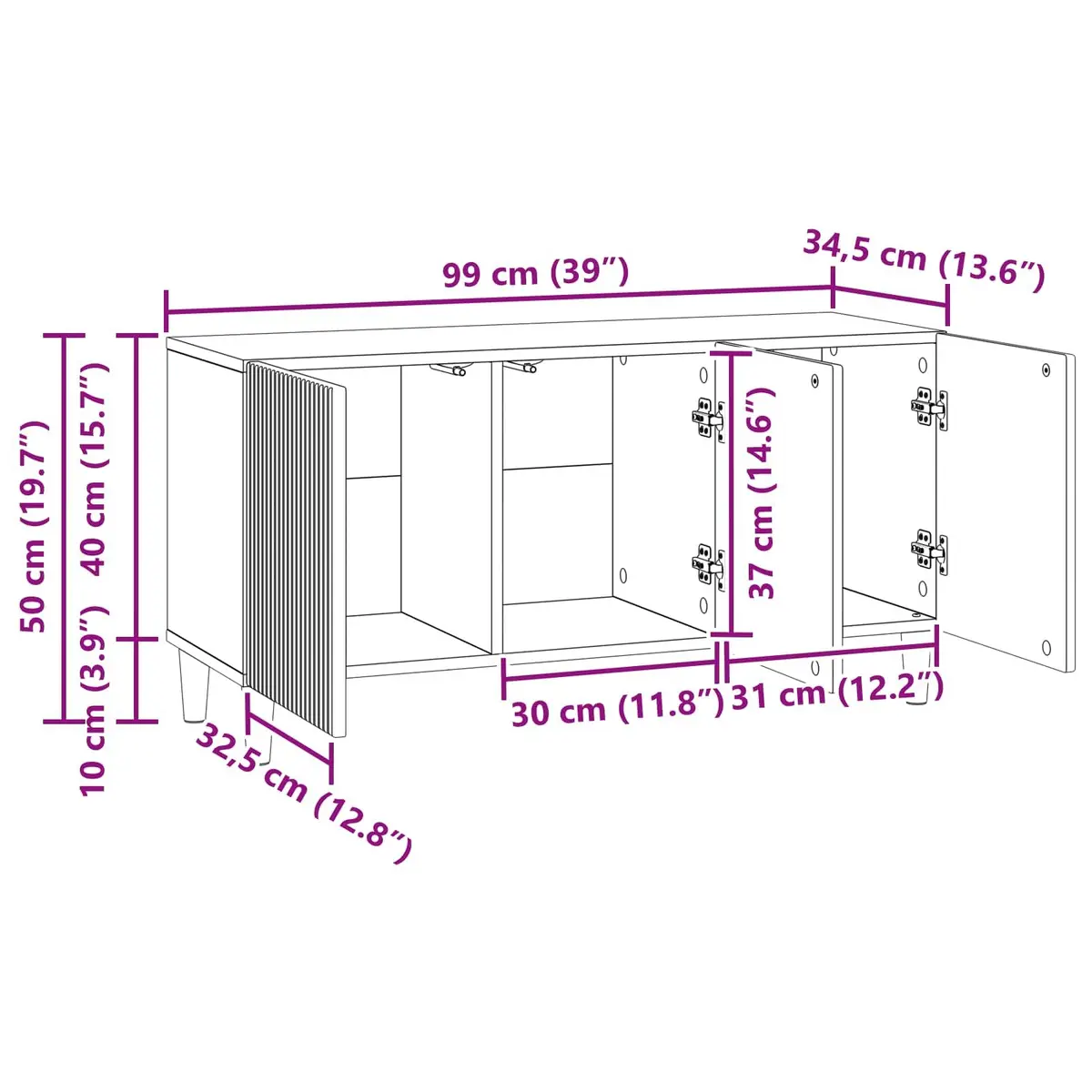 TV Cabinet for Living Room Storage