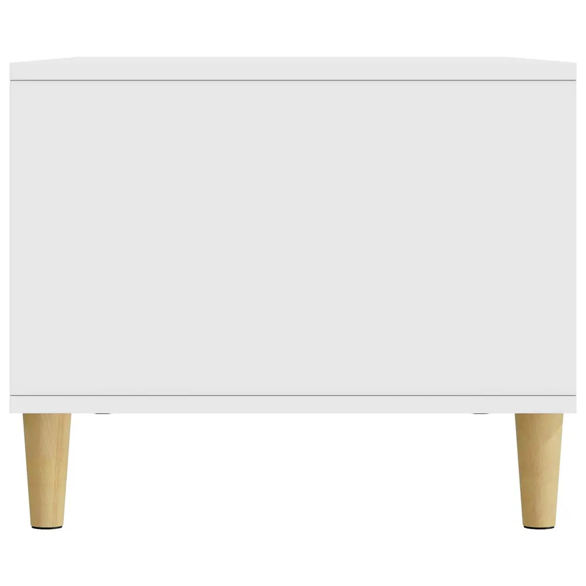 Coffee Table Engineered Wood 90 x 50 x 40 cm White Vintage Storage Living Room