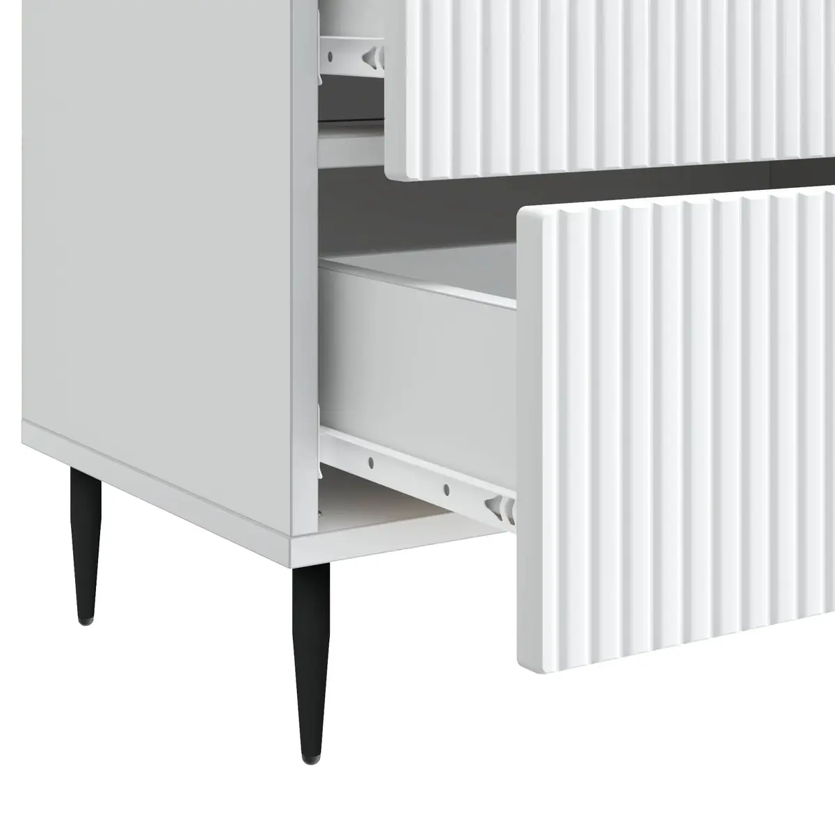 Bedside Cabinet Engineered Wood 62 x 34.5 x 47.5 cm White