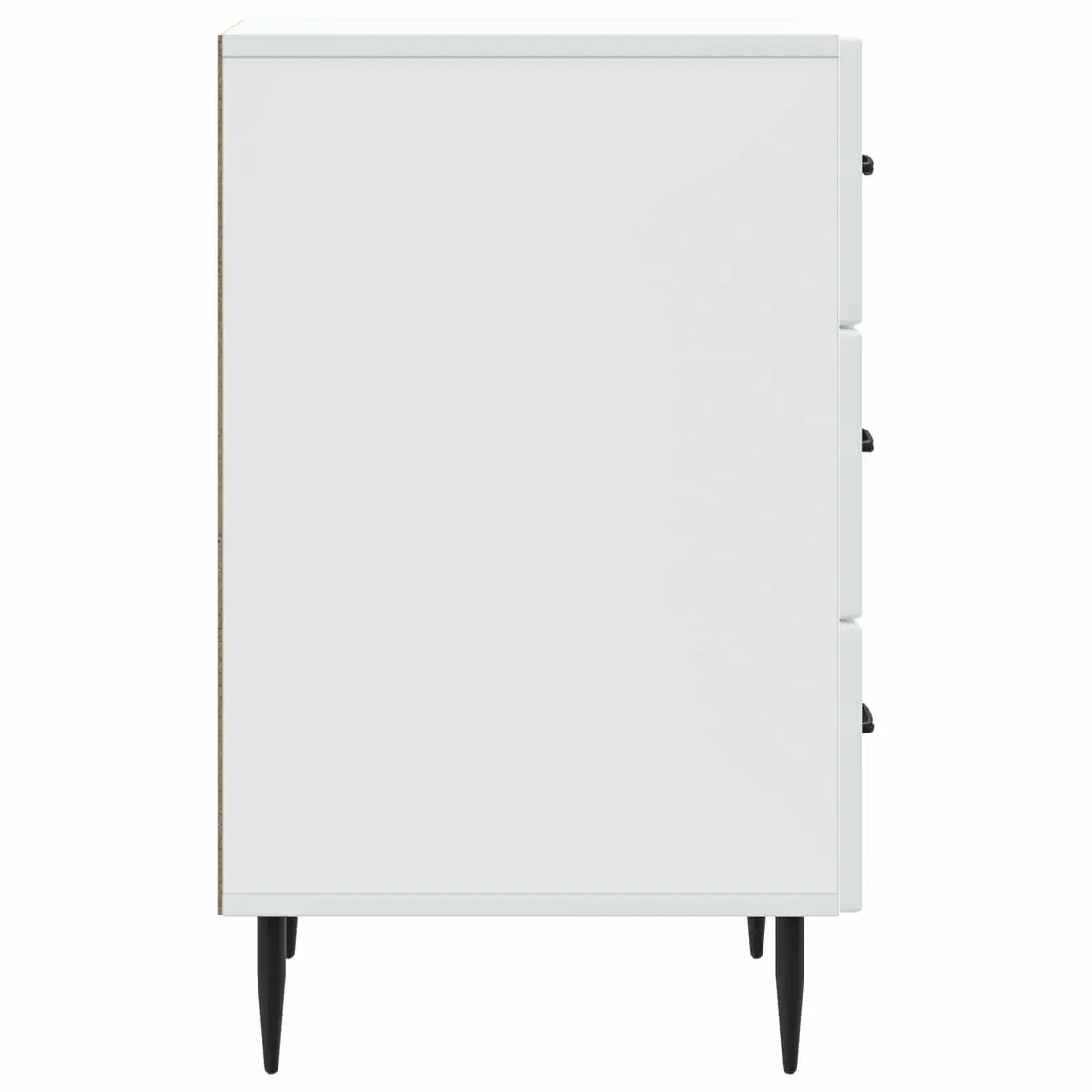 Bedside Table Engineered Wood 43 x 41 x 66.5 cm White