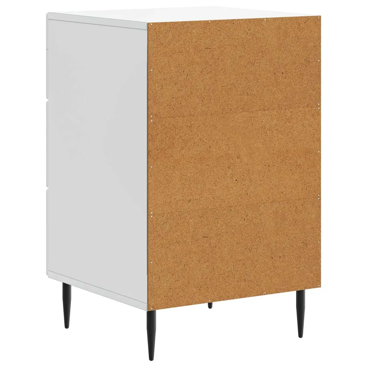 Bedside Table Engineered Wood 43 x 41 x 66.5 cm White