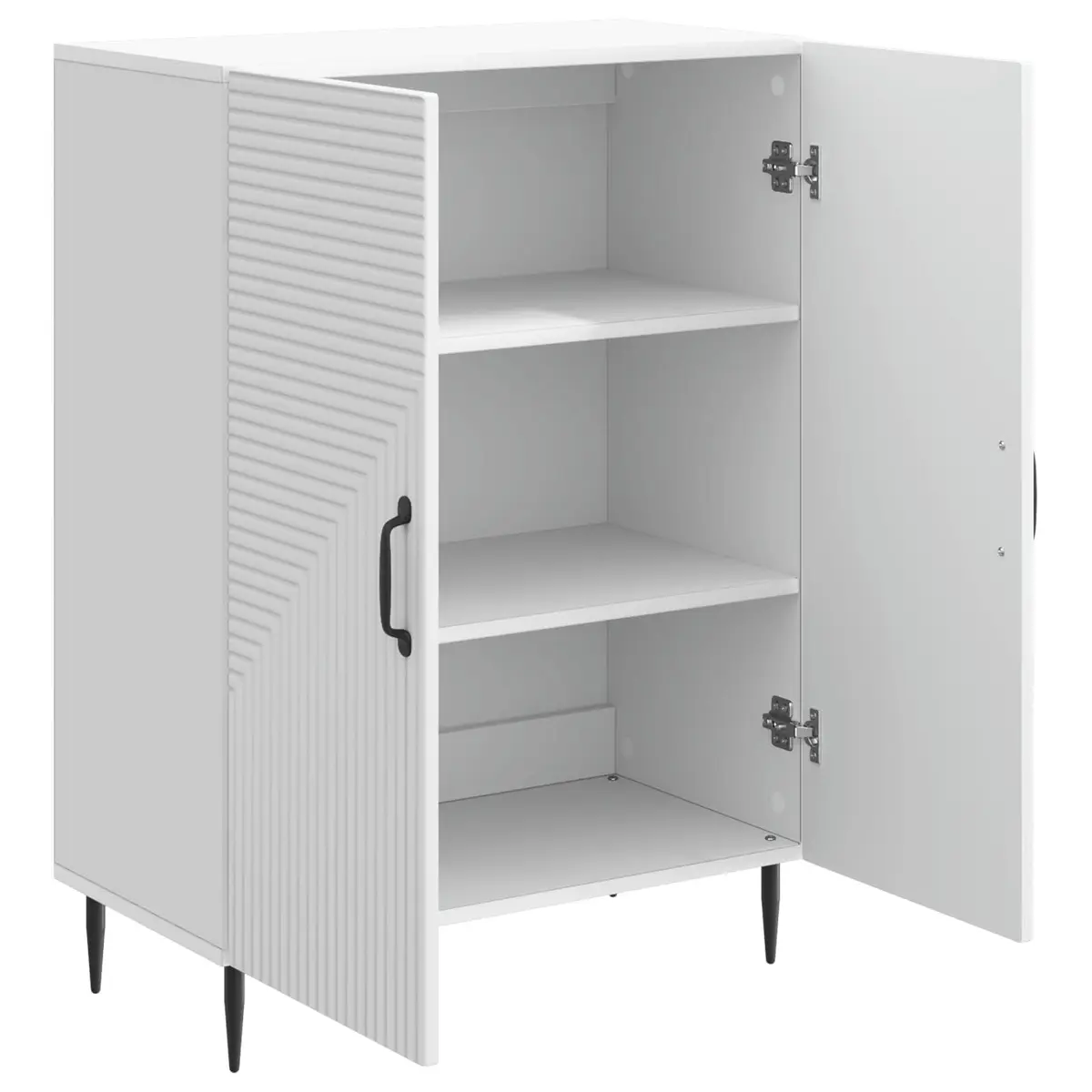 White Sideboard with Storage Solutions