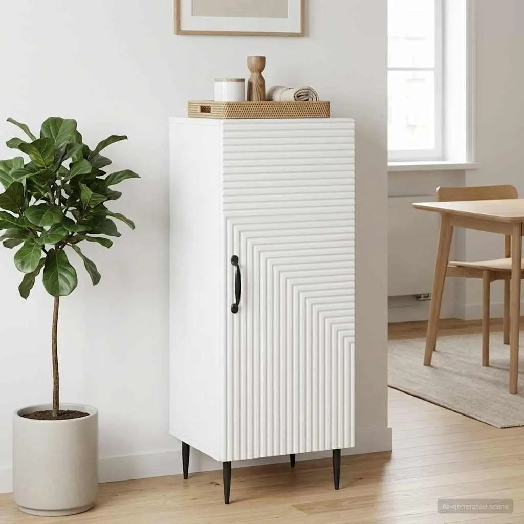 Sideboard Engineered Wood 33 x 34.5 x 89.5 cm White