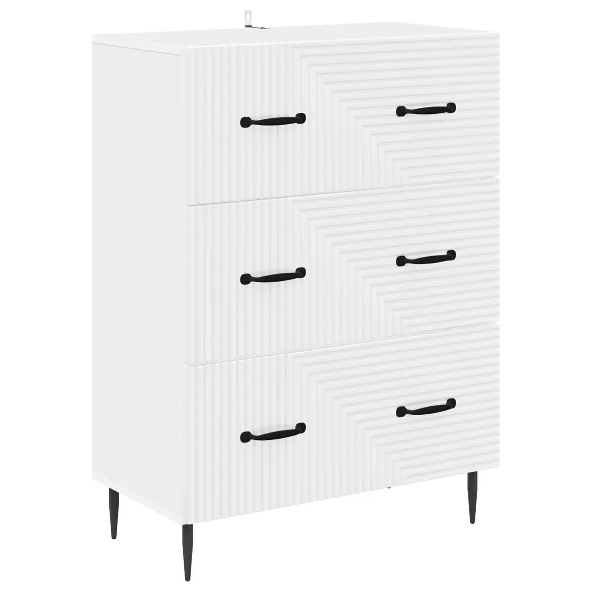 Drawer Cabinet Engineered Wood 66 x 34.5 x 89.5 cm White