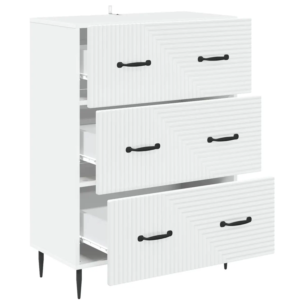 Drawer Cabinet Engineered Wood 66 x 34.5 x 89.5 cm White