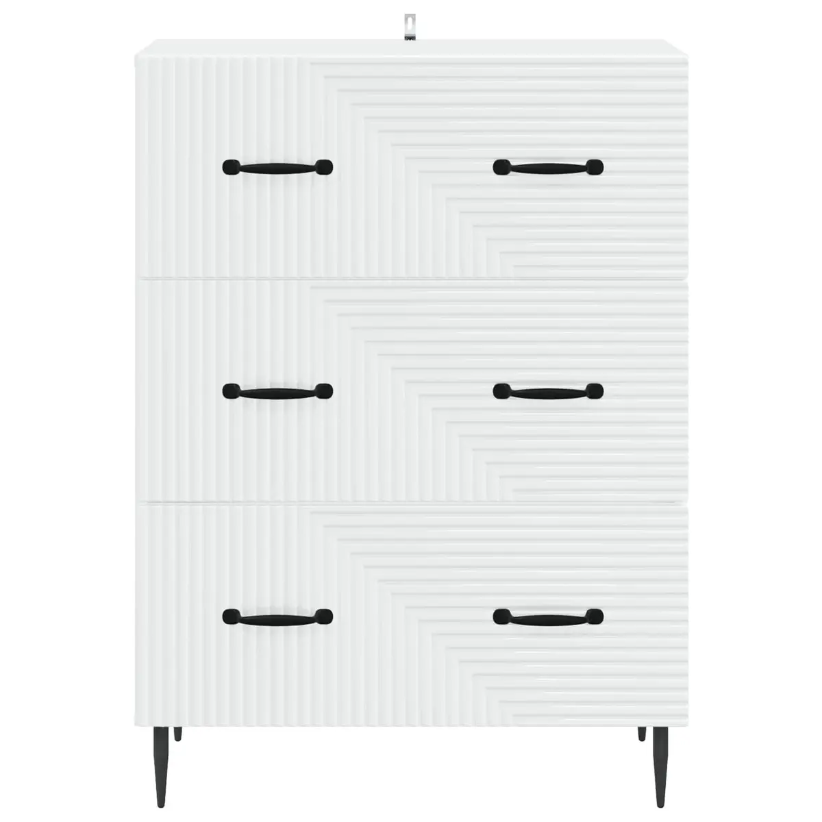Drawer Cabinet Engineered Wood 66 x 34.5 x 89.5 cm White