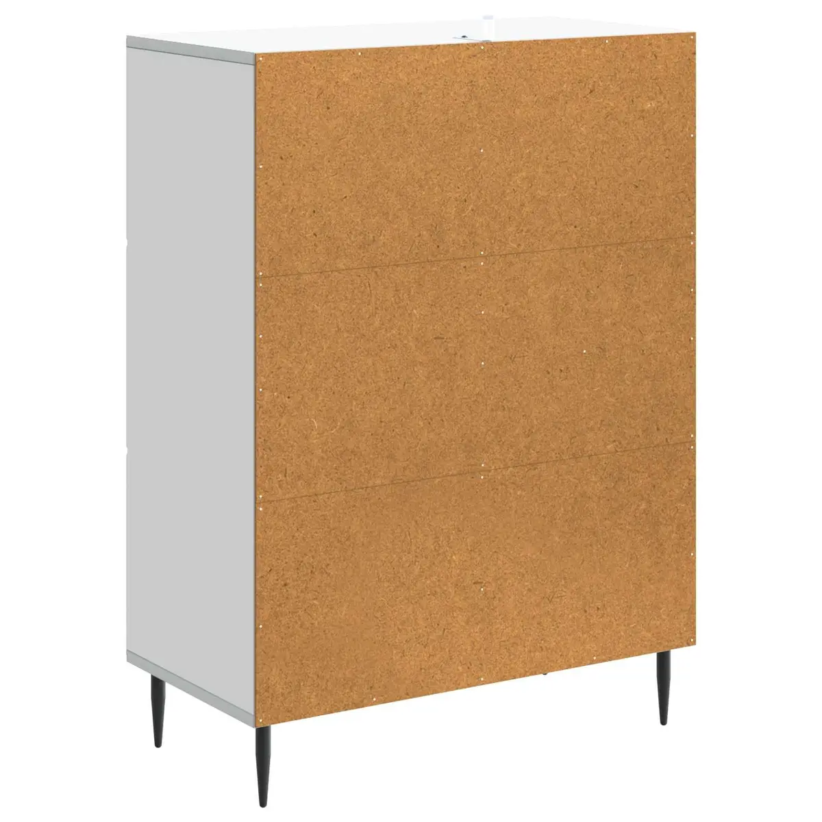 Sideboard White Modern Storage Cabinet Engineered Wood Furniture with Doors