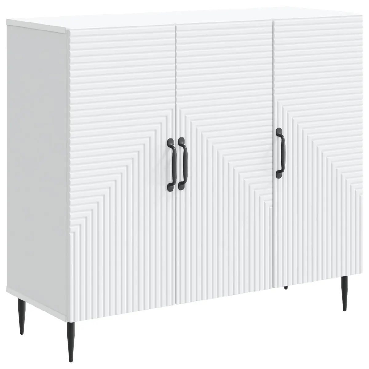 Vintage White Sideboard with Engineered Wood