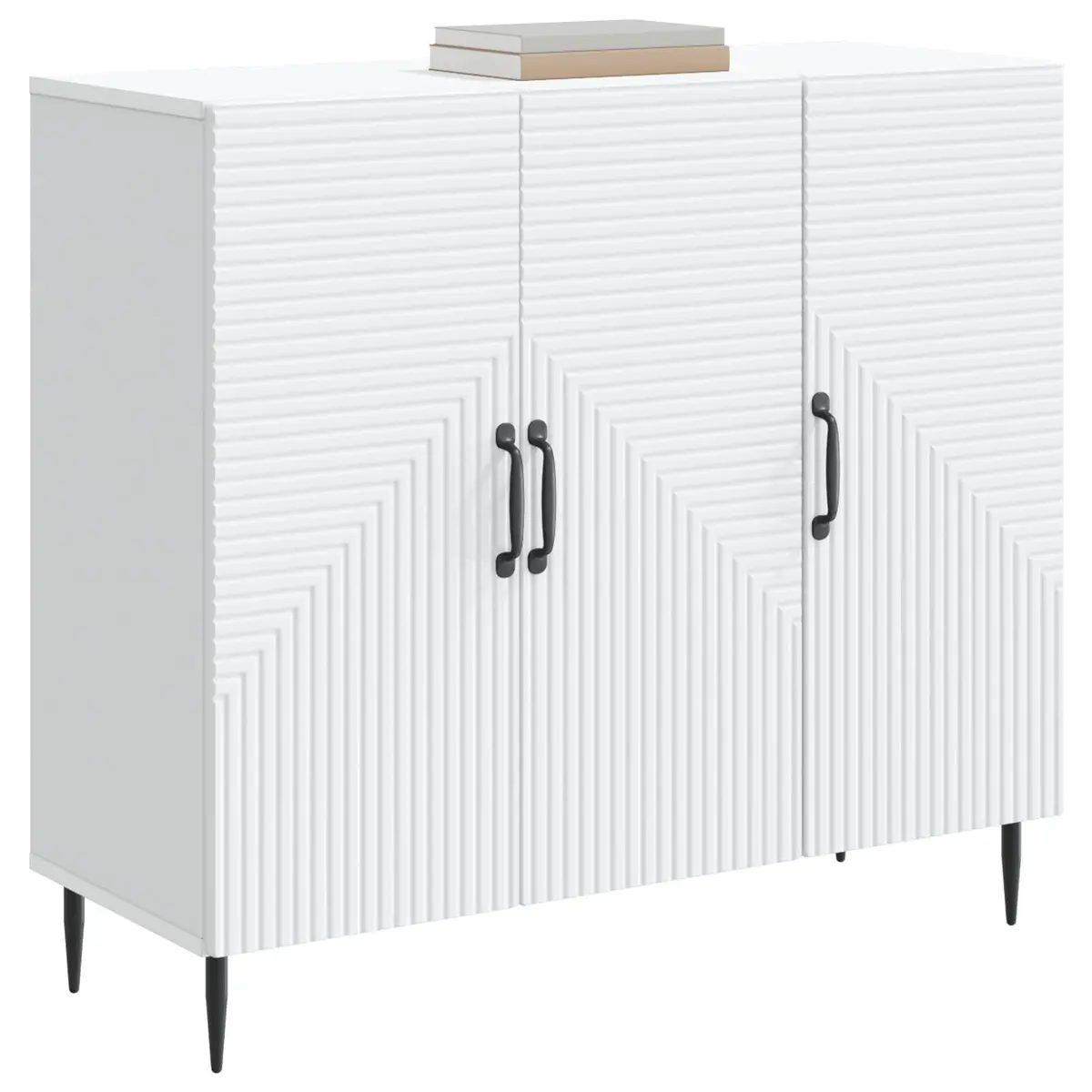 Vintage White Sideboard with Engineered Wood