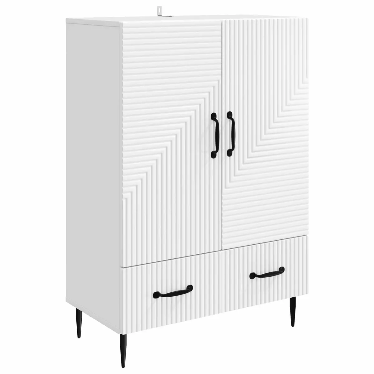 White Sideboard Storage Cabinet for Living Spaces