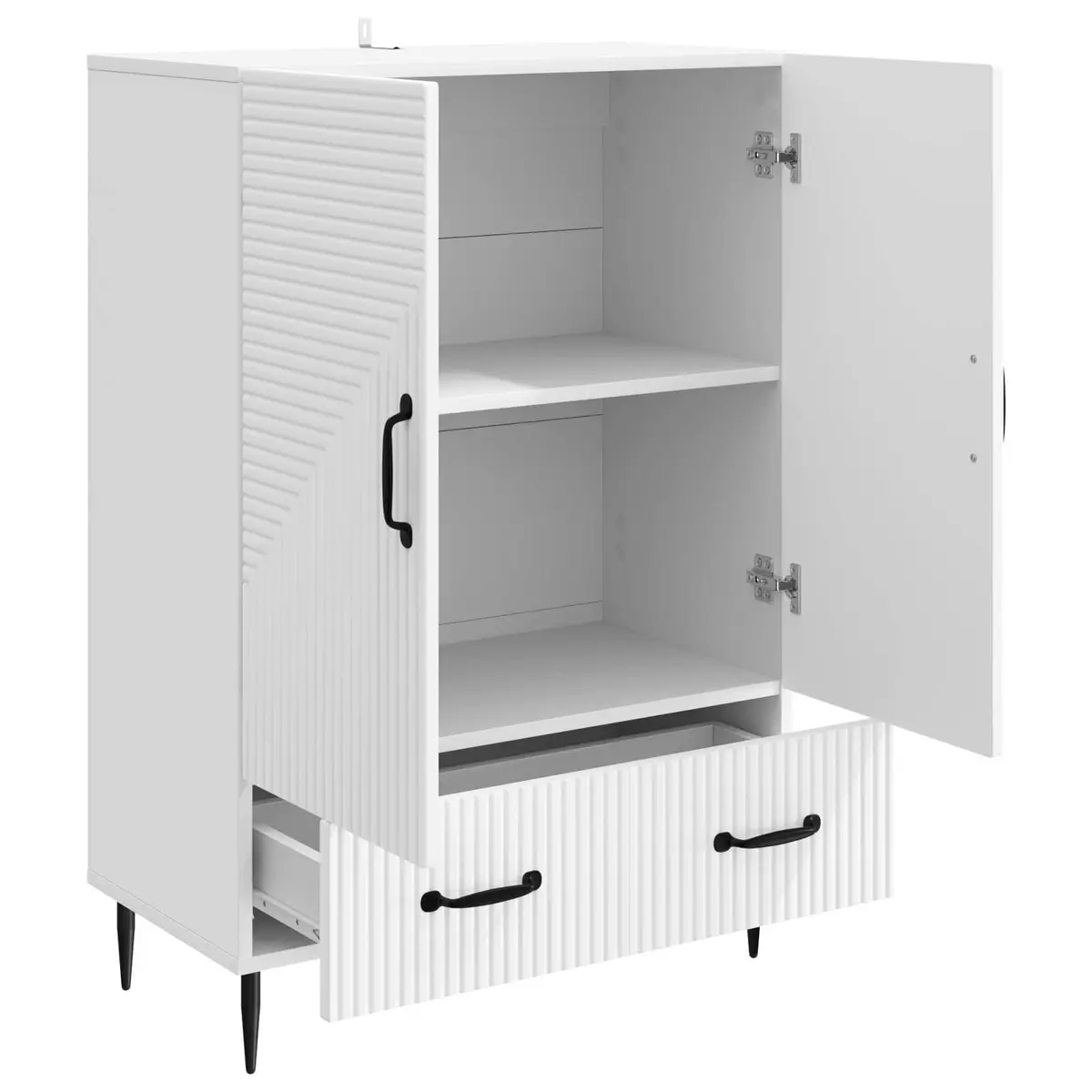 White Sideboard Storage Cabinet for Living Spaces