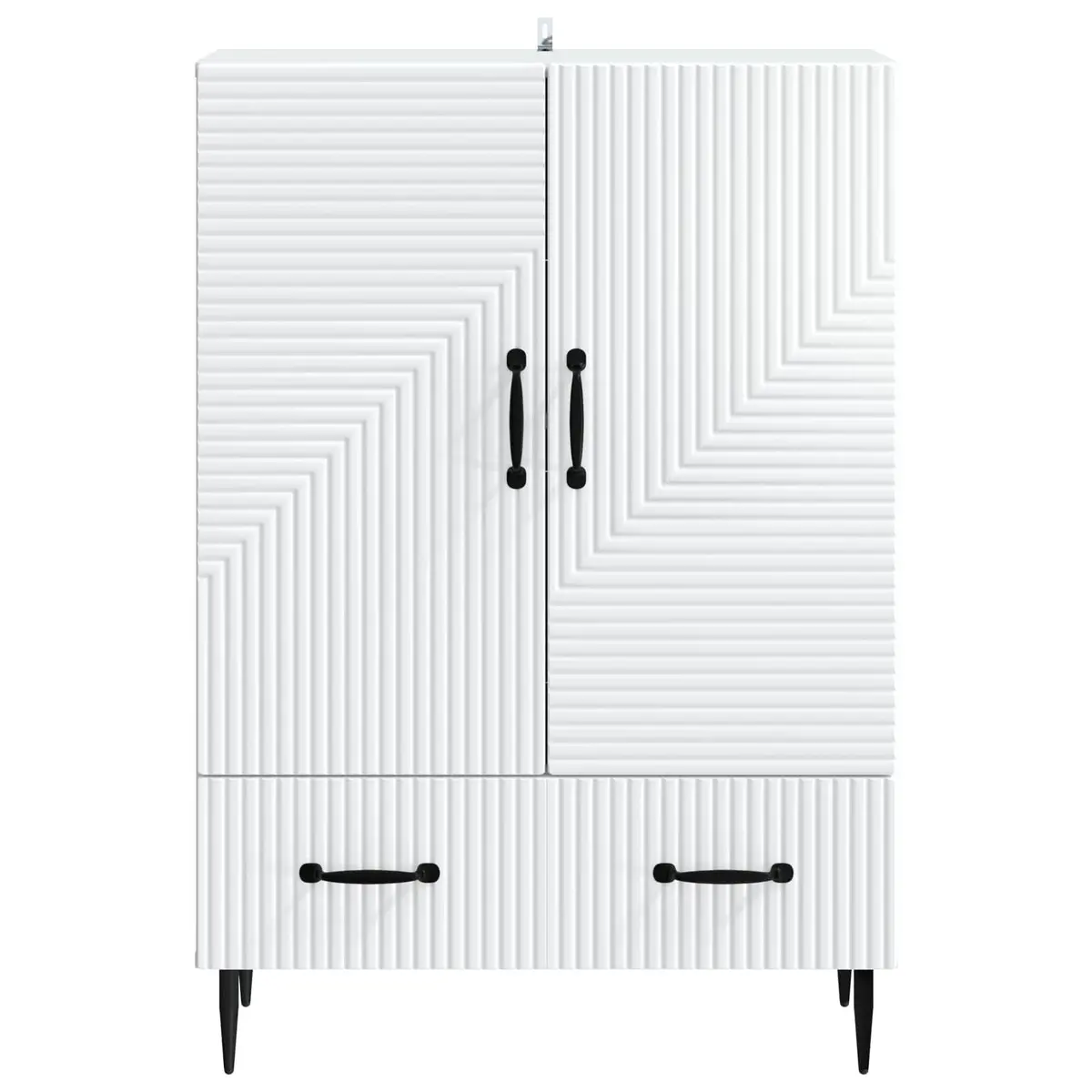 White Sideboard Storage Cabinet for Living Spaces