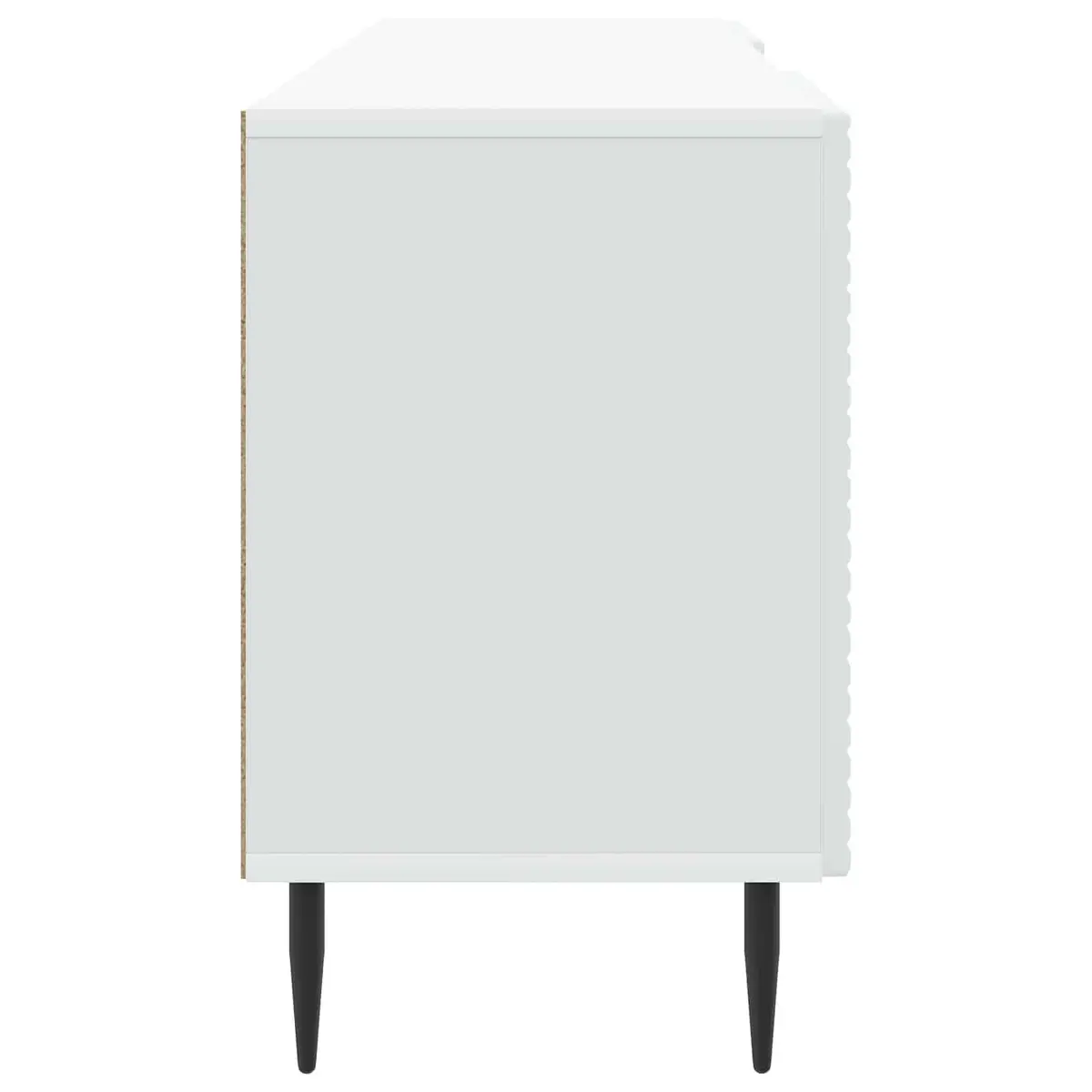 White Engineered Wood TV Cabinet with Storage