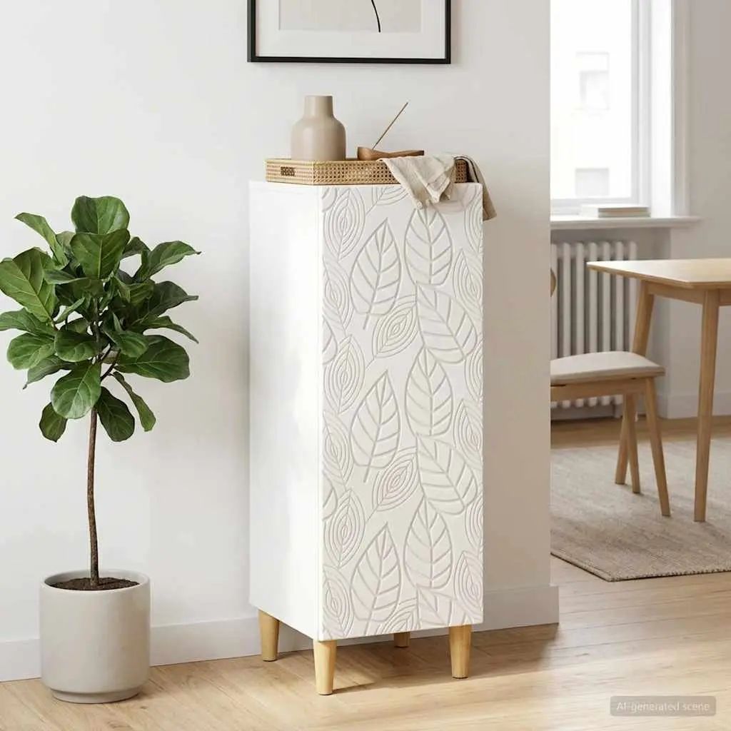 White Sideboard Storage Cabinet for Living Rooms