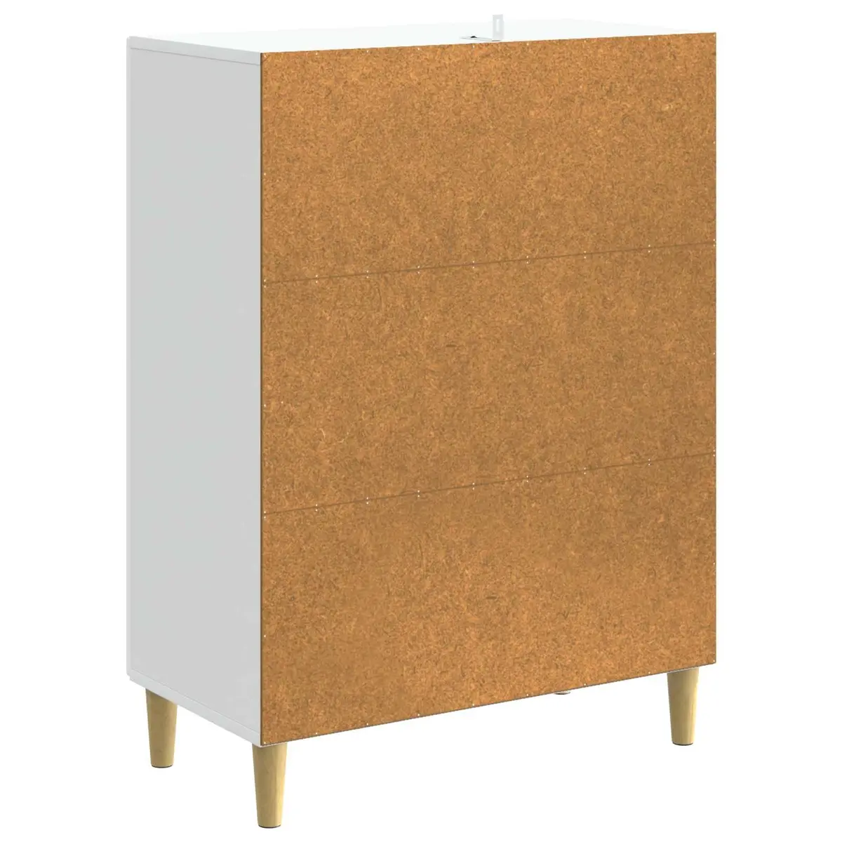 White Rectangular Drawer Cabinet for Living Spaces