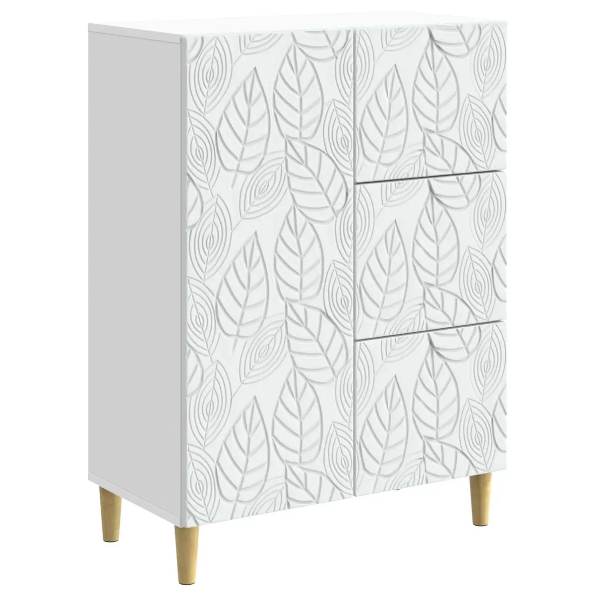 Sideboard Engineered Wood 66x34.5x90cm White Vintage