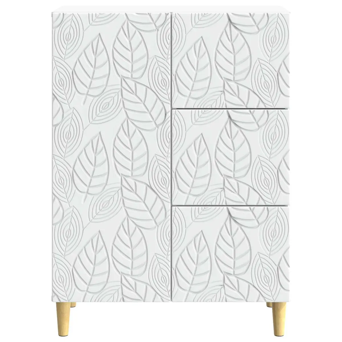 Sideboard Engineered Wood 66x34.5x90cm White Vintage